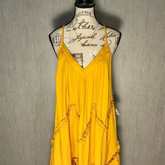 Free People Golden Maxi Dress Size SP - Picture 3 of 12